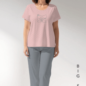 PIŻAMA DAMSKA model: 5090081248 (1XL, 2XL, 3XL, 4XL)