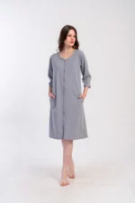 SZLAFROK DAMSKI na suwak model: 5090091248 (1XL, 2XL, 3XL, 4XL) - obrazek 4