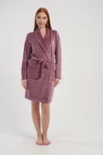 SZLAFROK DAMSKI welur model: 5070202126 (M, L, XL, XXL) - obrazek 4