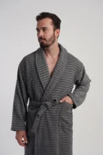 SZLAFROK MĘSKI FROTTE  model: 1618740000 (M, L, XL, XXL) - obrazek 3