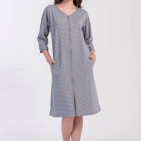 SZLAFROK DAMSKI na suwak model: 5090091248 (1XL, 2XL, 3XL, 4XL)