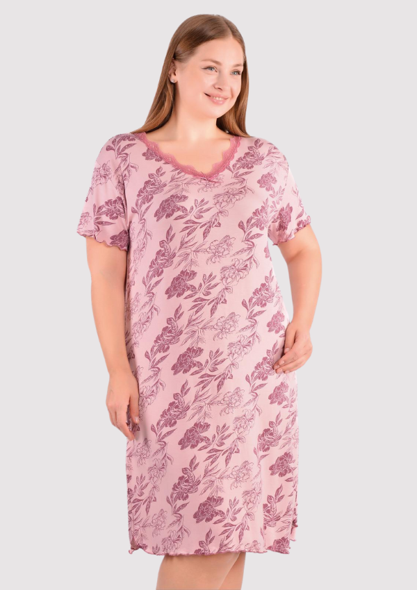 5 KOSZULA NOCNA DAMSKA model: 23188 (2XL, 3XL, 4XL, 5XL) - obrazek 1