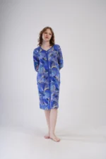 SZLAFROK DAMSKI na suwak model: 4091420663 (1XL, 2XL, 3XL, 4XL) - obrazek 4