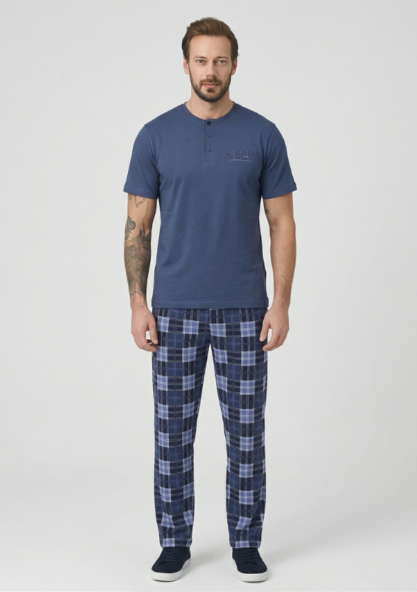 1 PIŻAMA MĘSKA model: 7949 (S, M, L, XL) - obrazek 1