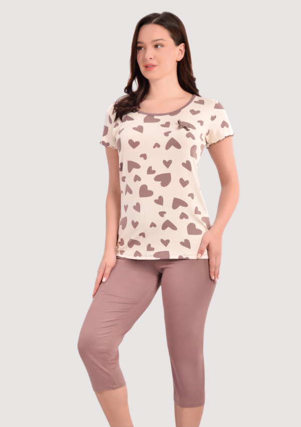 3 PIŻAMA DAMSKA model: 4240 (M, L, XL, 2XL, 3XL) - obrazek 1