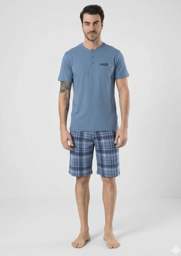 4 PIŻAMA MĘSKA model: 250301 (M, L, XL) - obrazek 1