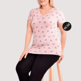 PIŻAMA DAMSKA model: 24088 (2XL, 3XL, 4XL, 5XL)