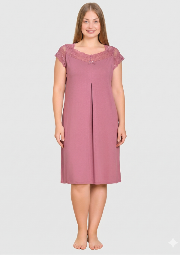 7 KOSZULA NOCNA DAMSKA model: D23077 (2XL, 3XL, 4XL, 5XL) - obrazek 1