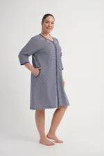 SZLAFROK DAMSKI na suwak model: 6011701913 (1XL, 2XL, 3XL, 4XL) - obrazek 5