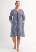 SZLAFROK DAMSKI na suwak model: 6011701913 (1XL, 2XL, 3XL, 4XL)