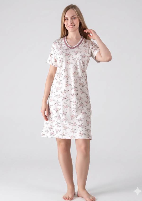 2 KOSZULA NOCNA DAMSKA model: 17020 (M, L, XL, 1XL, 2XL, 3XL) - obrazek 1