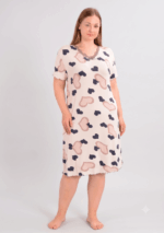KOSZULA NOCNA DAMSKA model: 23208 (2XL, 3XL, 4XL, 5XL)