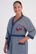SZLAFROK DAMSKI bawełniany model: 6050671164 (1XL, 2XL, 3XL, 4XL) - obrazek 3