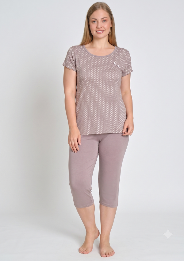 3 PIŻAMA DAMSKA model: 24015 (2XL, 3XL, 4XL, 5XL) - obrazek 1