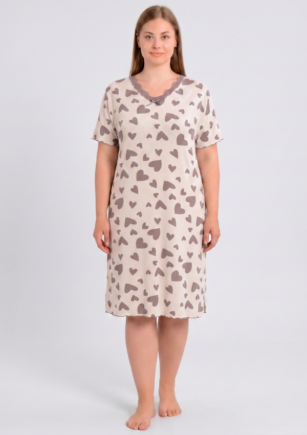 3 KOSZULA NOCNA DAMSKA model: 23206 (2XL, 3XL, 4XL, 5XL) - obrazek 1