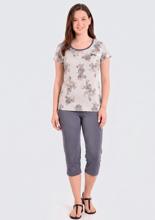 3 PIŻAMA DAMSKA model: 4254 (M, L, XL, 2XL, 3XL) - obrazek 1