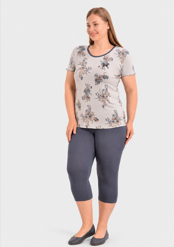 9 PIŻAMA DAMSKA model: 24106 (2XL, 3XL, 4XL, 5XL) - obrazek 1