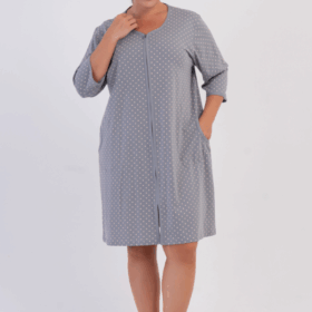 SZLAFROK DAMSKI na suwak model: 6061231248 (1XL, 2XL, 3XL, 4XL)