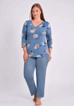 PIŻAMA DAMSKA model: U40032 (2XL, 3XL, 4XL, 5XL)