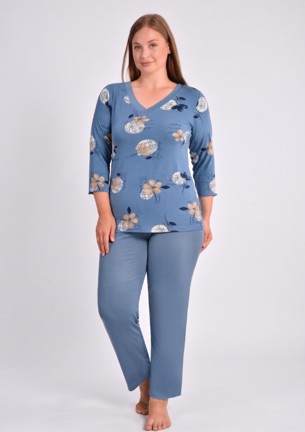 7 PIŻAMA DAMSKA model: U40032 (2XL, 3XL, 4XL, 5XL) - obrazek 1