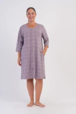 SZLAFROK DAMSKI na suwak model: 6061174090 (1XL, 2XL, 3XL, 4XL) - obrazek 4