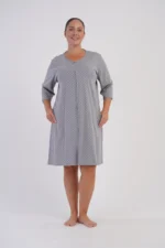 SZLAFROK DAMSKI na suwak model: 6061231248 (1XL, 2XL, 3XL, 4XL) - obrazek 5