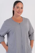 SZLAFROK DAMSKI na suwak model: 6061231248 (1XL, 2XL, 3XL, 4XL) - obrazek 3
