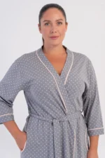 SZLAFROK DAMSKI bawełniany model: 6061191248 (1XL, 2XL, 3XL, 4XL) - obrazek 3