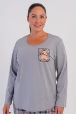 PIŻAMA DAMSKA model: 6050085231 (1XL, 2XL, 3XL, 4XL) - obrazek 3