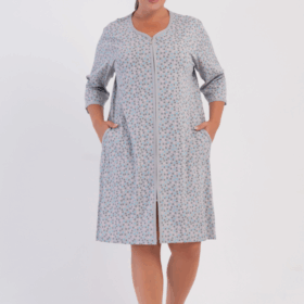SZLAFROK DAMSKI na suwak model: 6061394070 (1XL, 2XL, 3XL, 4XL)