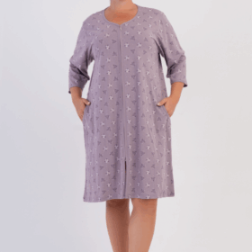 SZLAFROK DAMSKI na suwak model: 6061174090 (1XL, 2XL, 3XL, 4XL)