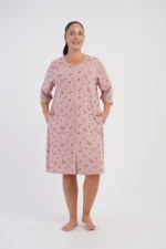 SZLAFROK DAMSKI na suwak model: 6061311799 (1XL, 2XL, 3XL, 4XL) - obrazek 4