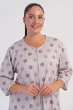 SZLAFROK DAMSKI na suwak model: 6061137346 (1XL, 2XL, 3XL, 4XL) - obrazek 3