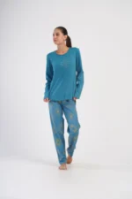 PIŻAMA DAMSKA interlock model: 4033672329 (1XL, 2XL, 3XL, 4XL) - obrazek 3