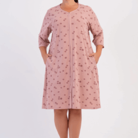 SZLAFROK DAMSKI na suwak model: 6061311799 (1XL, 2XL, 3XL, 4XL)
