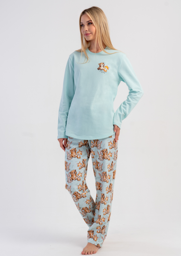 Projekt bez nazwy-1483 PIŻAMA DAMSKA ocieplana model: 5031903197 (S, M, L, XL) - obrazek 1