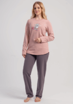 PIŻAMA DAMSKA ocieplana model: 5040020000 (S, M, L, XL)