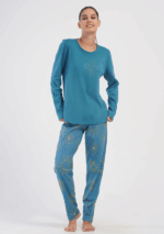 PIŻAMA DAMSKA interlock model: 4033672329 (1XL, 2XL, 3XL, 4XL)